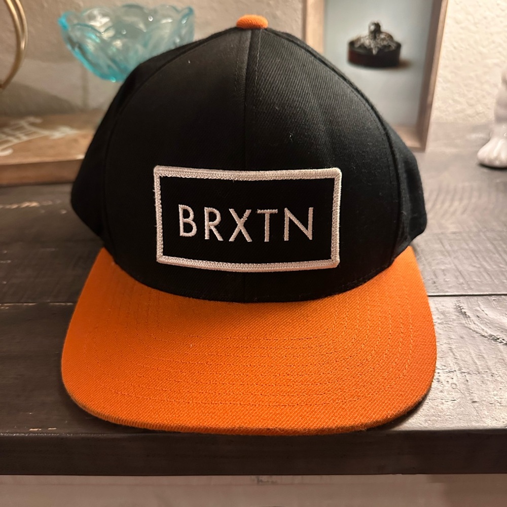 Braxton Black and Orange SnapBack Cap